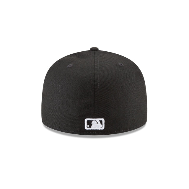 Washington Nationals Black and White Basic 59FIFTY Fitted Hat