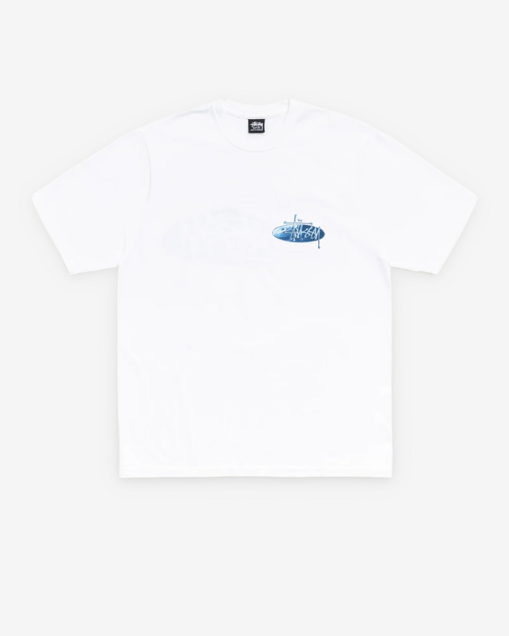 Stussy - Men's Wave Oval Tee - (White)